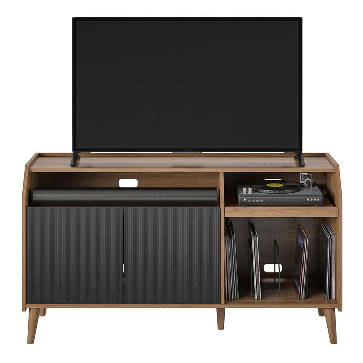 Magnolia TV Console/Record Station  -  Walnut