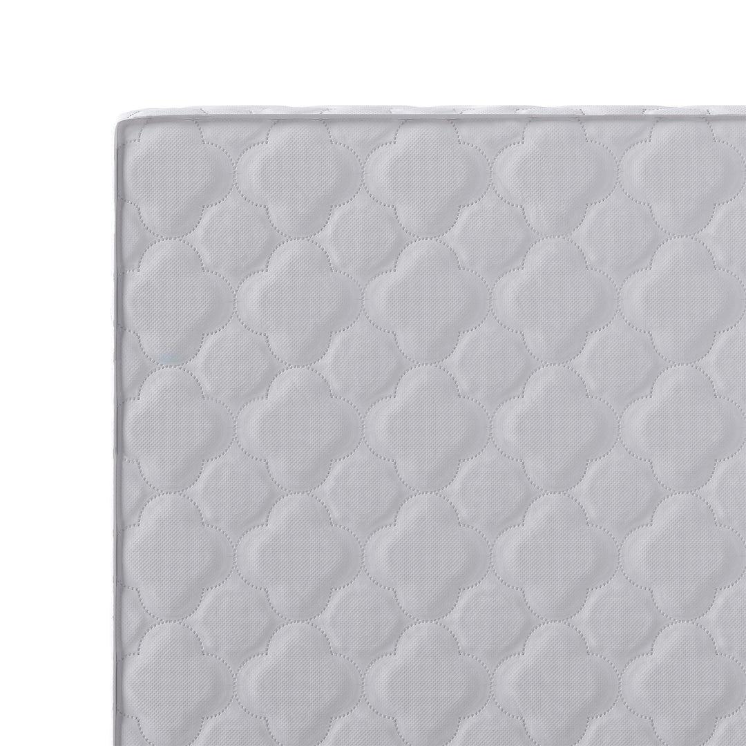 cot bed mattress with removable cover - White Color
