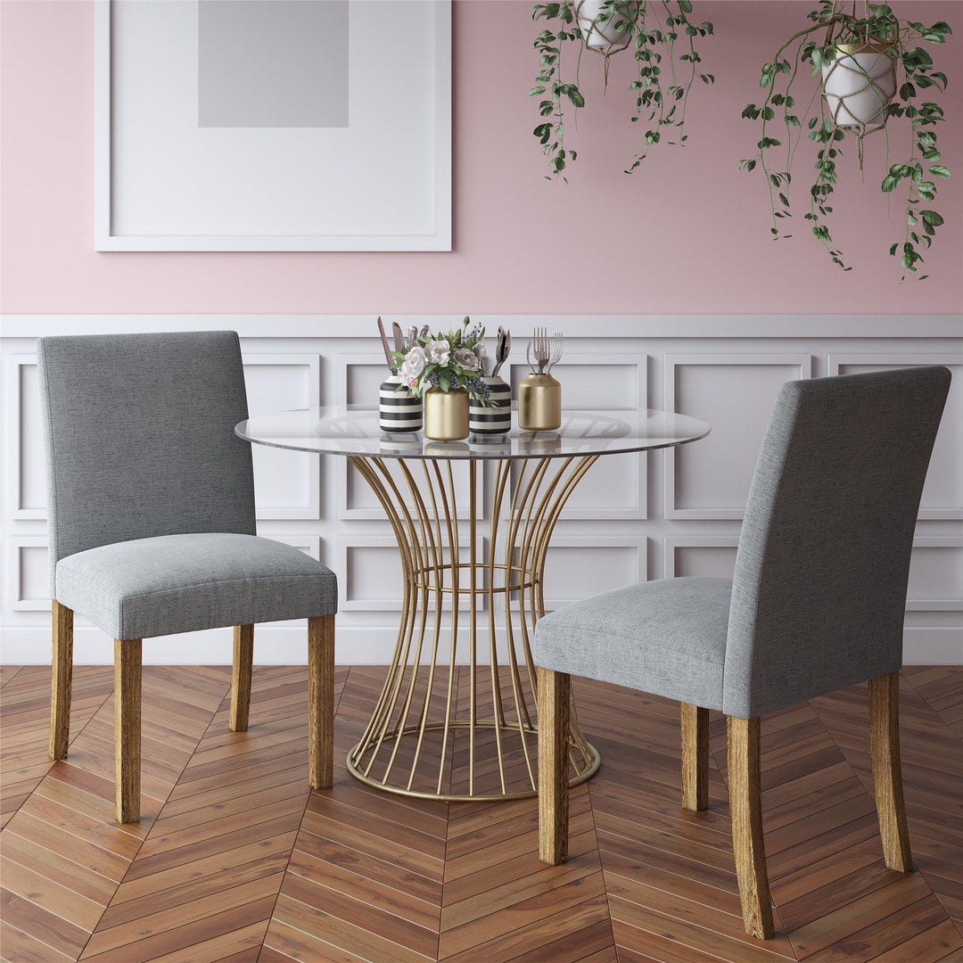 Stylish Westwood dining table -  Brass