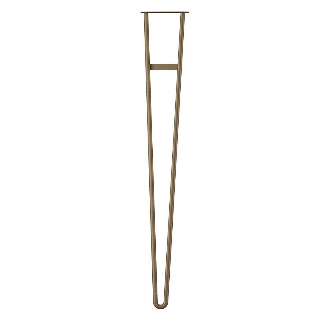 33.31 Inch Steel Hairpin Furniture Leg, Pack of 4 - Gold - 4-Pack
