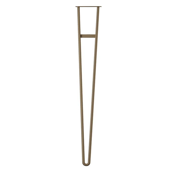 33.31 Inch Steel Hairpin Furniture Leg, Pack of 4 - Gold - 4-Pack
