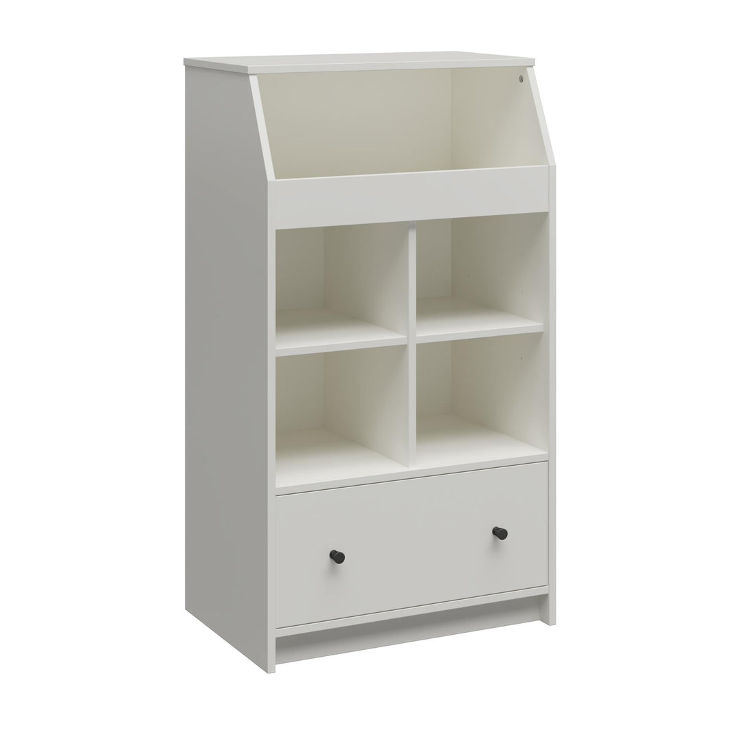 Contemporary 1 Drawer Storage Tower -  White