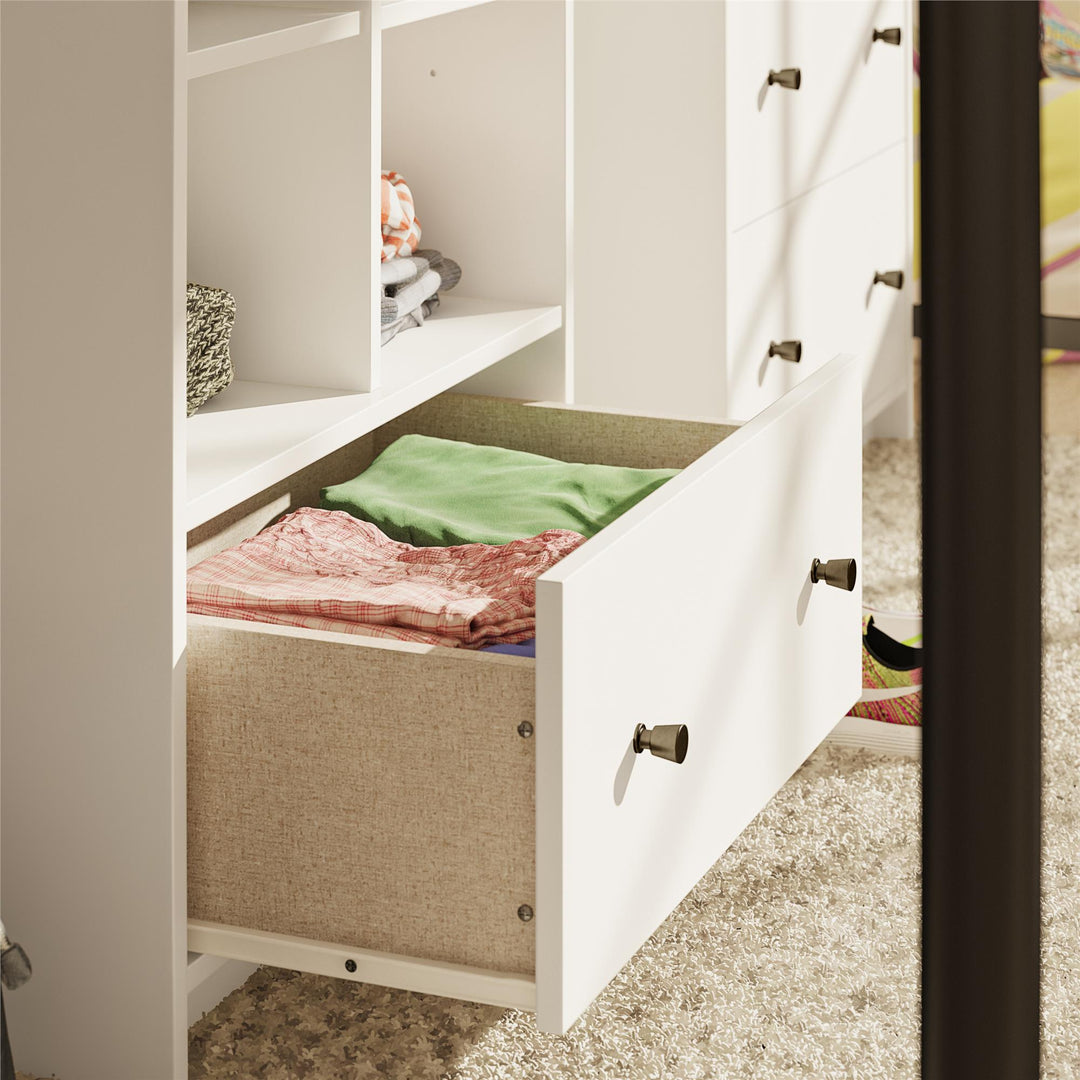 1 Drawer Storage Tower for Bedroom -  White