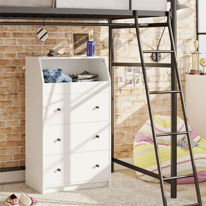 Modern 3 Drawer Dresser -  White