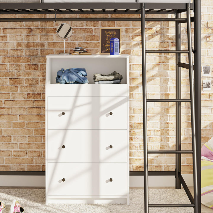 Spacious 3 Drawer Dresser -  White
