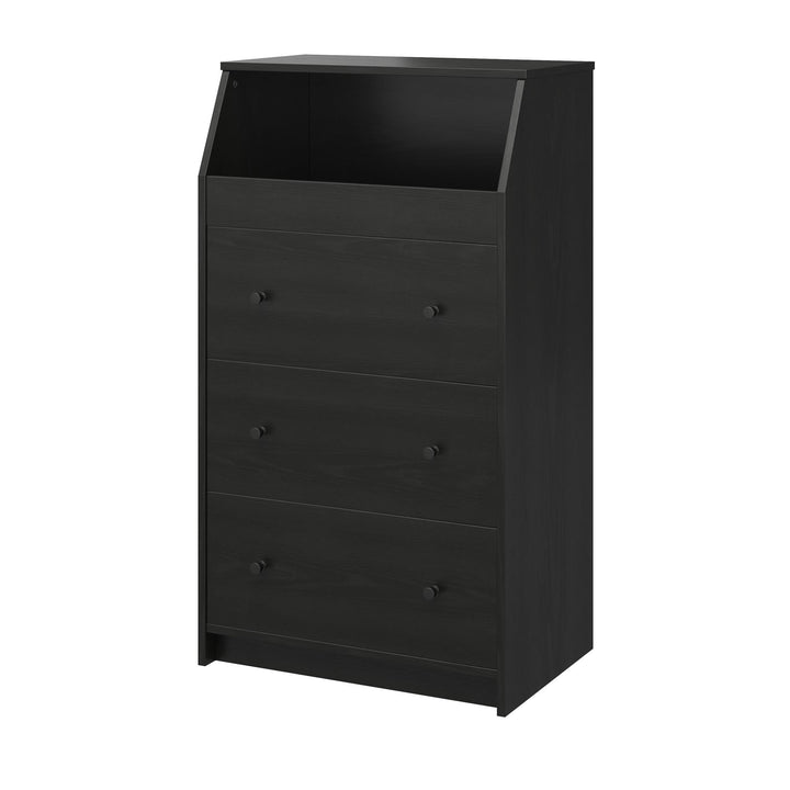 Functional 3 Drawer Dresser -  Black Oak
