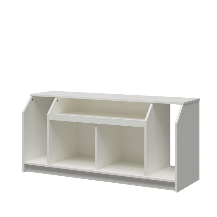 TV Stand with Cable Management for 59 Inch TV -  White