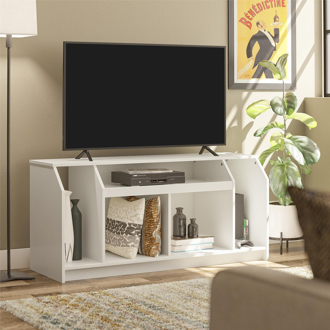 TV Stand for Living Room up to 59 Inches -  White