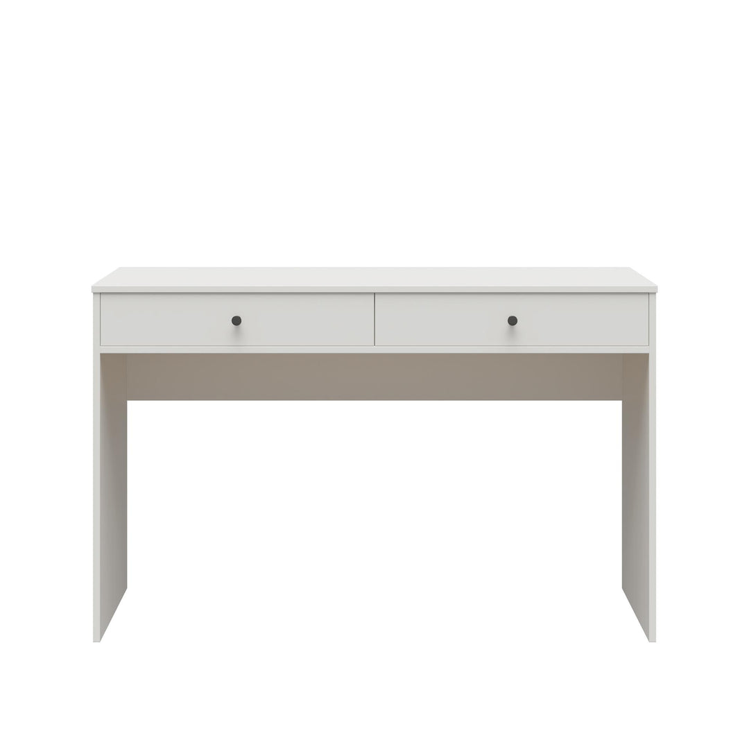 2 Drawer Desk for Small Spaces -  White