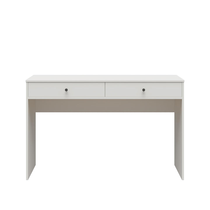 2 Drawer Desk for Small Spaces -  White