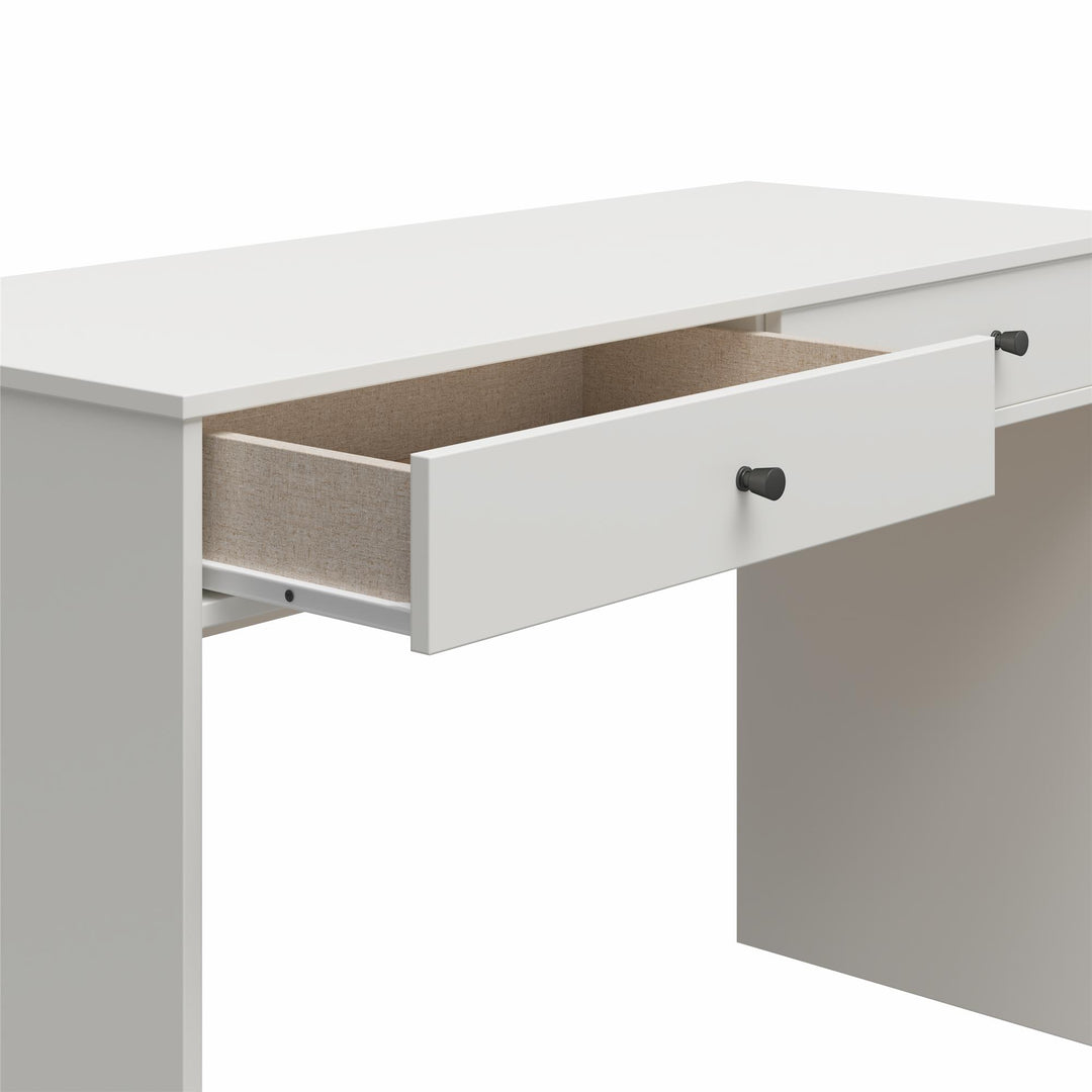 Functional 2 Drawer Desk -  White