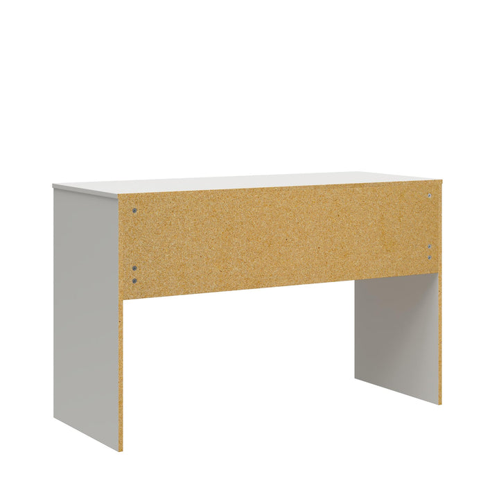 2 Drawer Desk with Modern Design -  White