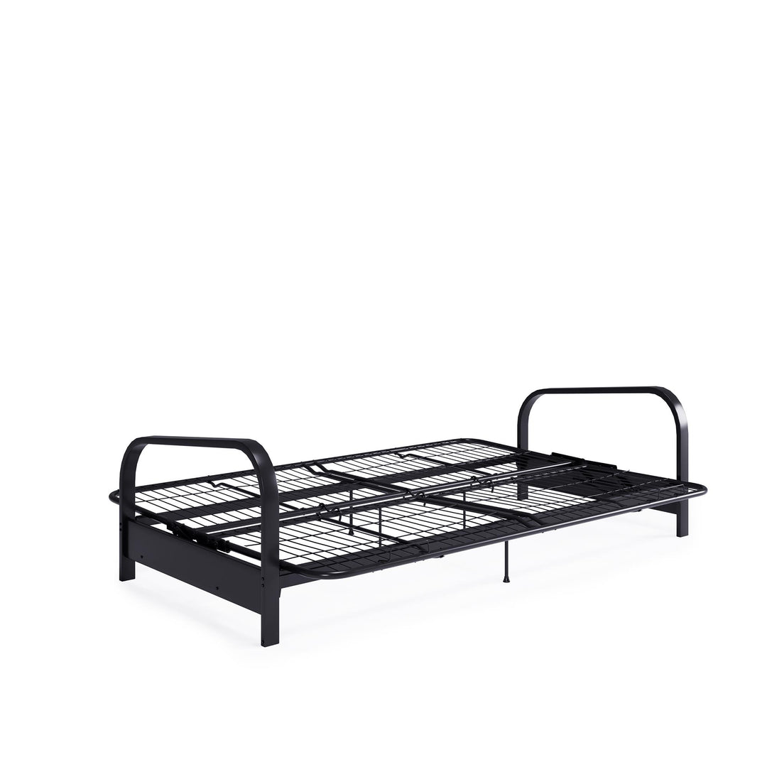 futon bed with mattress and cover - Blue / Black