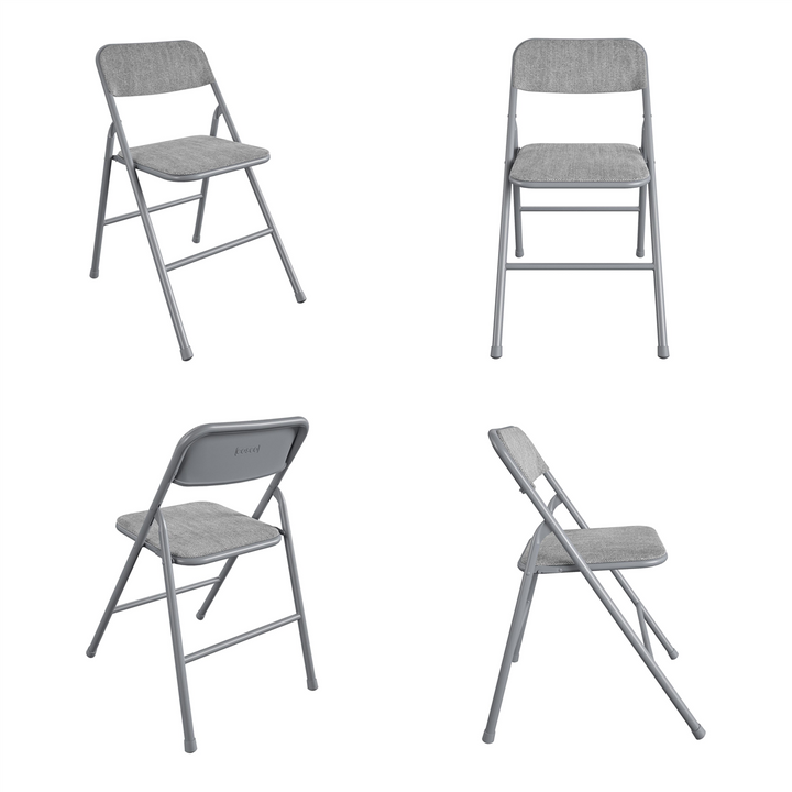 foldable plastic table and chairs - Gray - 5 Piece