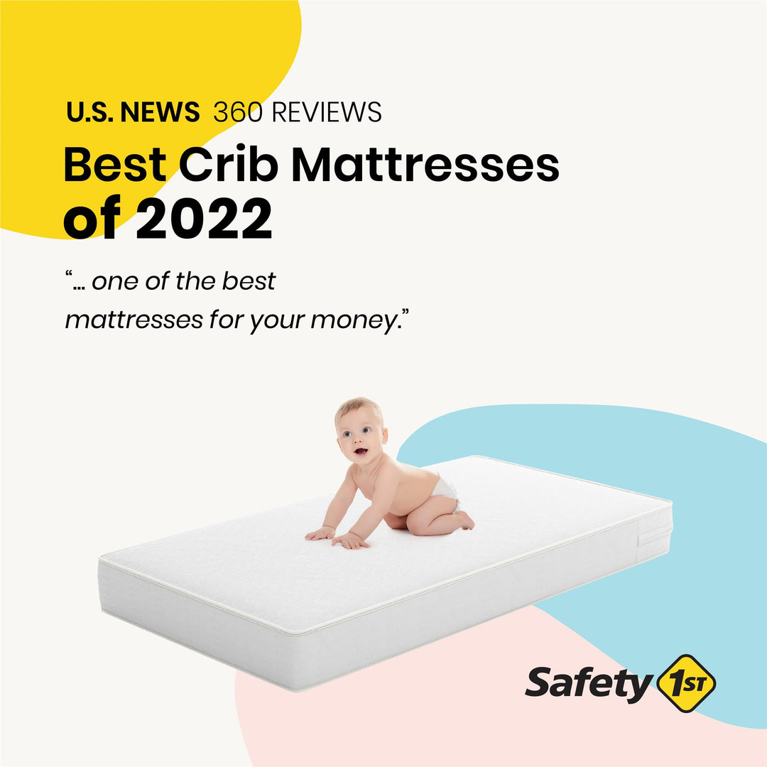 Dual-use mattress for babies and toddlers - White