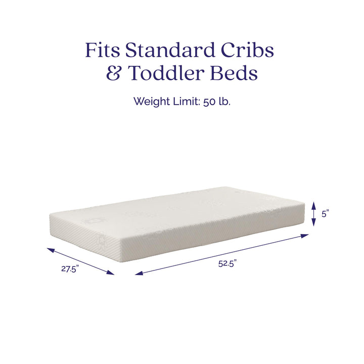 Sweet Cuddles Quality Crib Mattress -  White 
