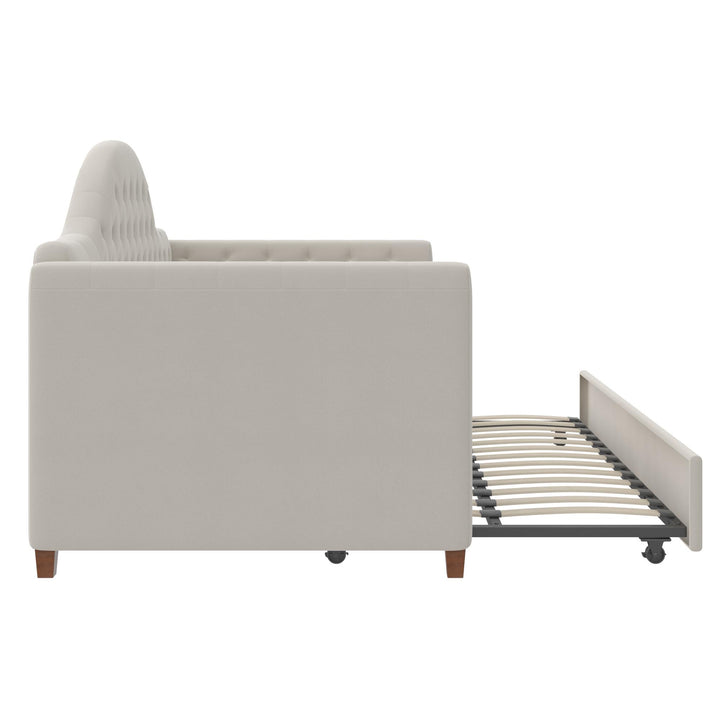 Rowan Valley Arden Upholstered Daybed and Trundle Set - Dove Gray
