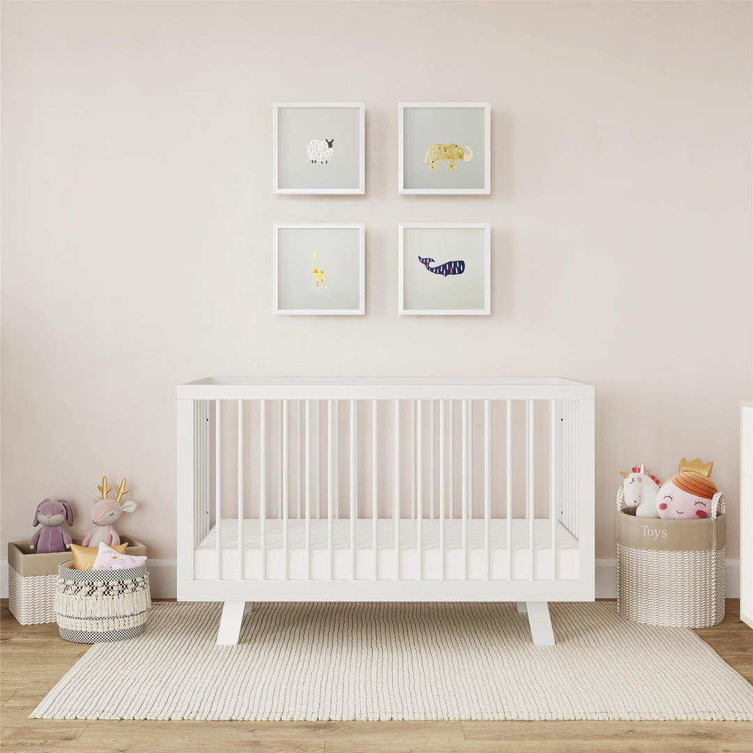 reversible 2-in-1 baby crib mattress - White Color
