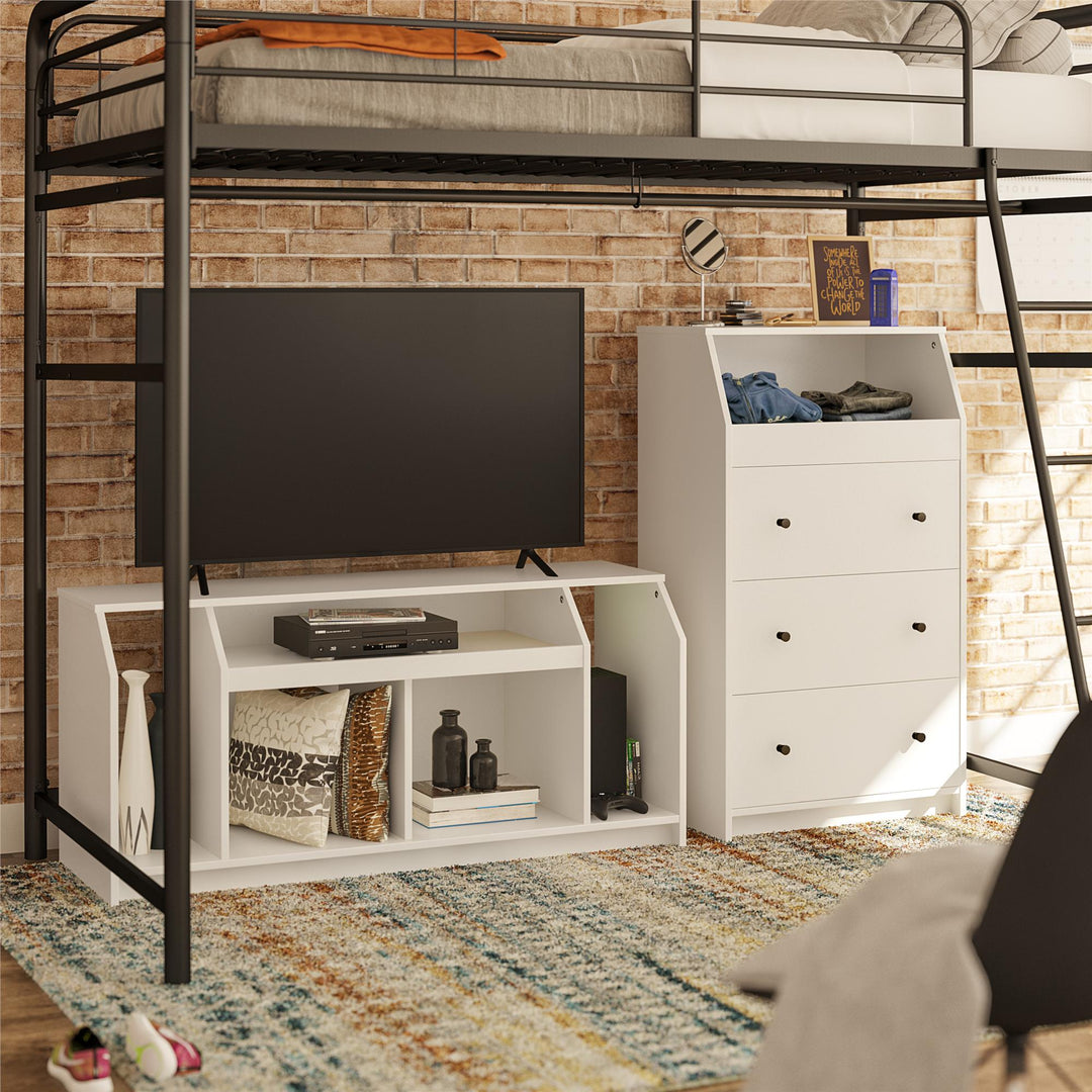 Large Capacity 3 Drawer Dresser -  White