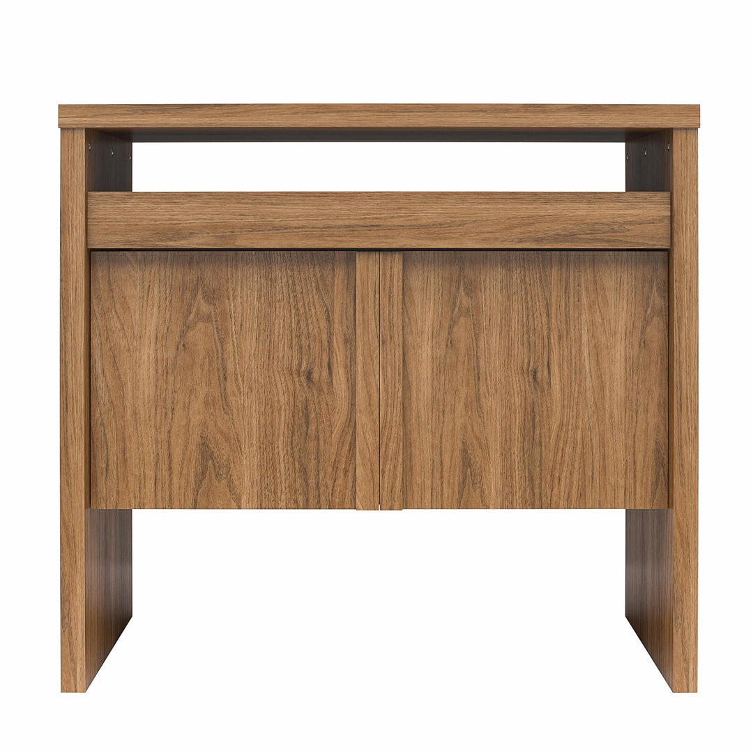 Neely Desk with Space Saving Feature -  Walnut