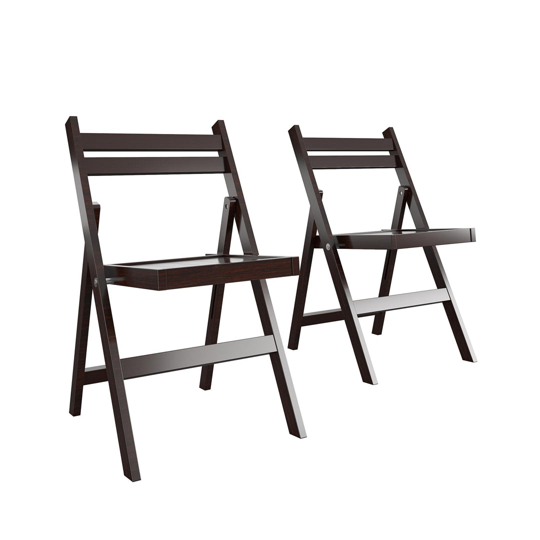 outdoor wooden chair - White - 2-Pack