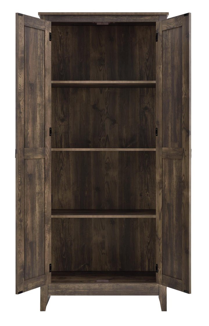 31.5 wide storage cabinet with doors -  Rustic