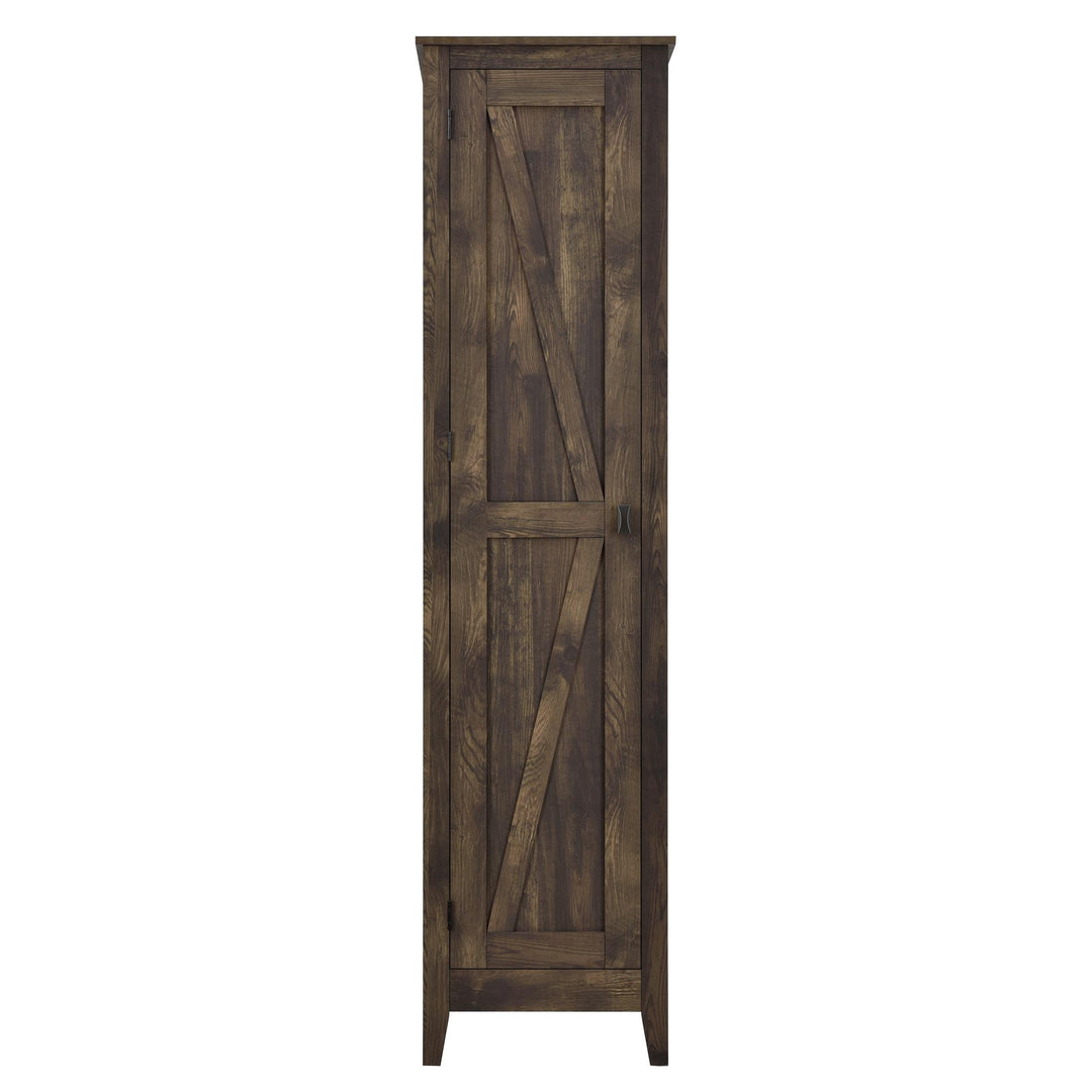 Farmington Rustic Farmhouse 18 Inch Wide Storage Cabinet   -  Heritage Pine