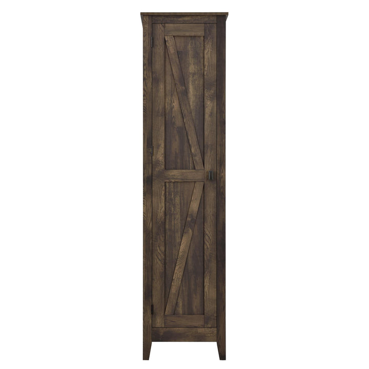 Farmington Rustic Farmhouse 18 Inch Wide Storage Cabinet   -  Heritage Pine