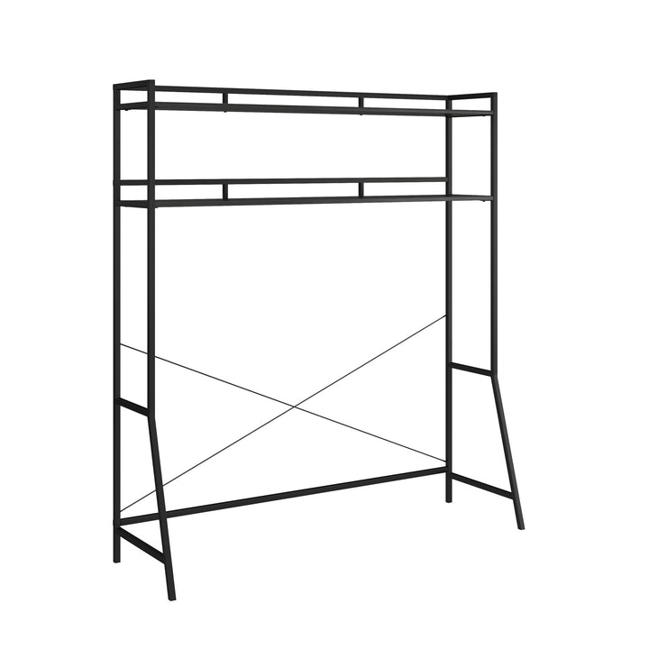 Elegant Beverly Over-The-Bed Storage -  Black Oak