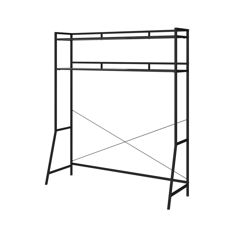 Beverly Over-The-Bed Storage for Small Bedrooms -  Black Oak