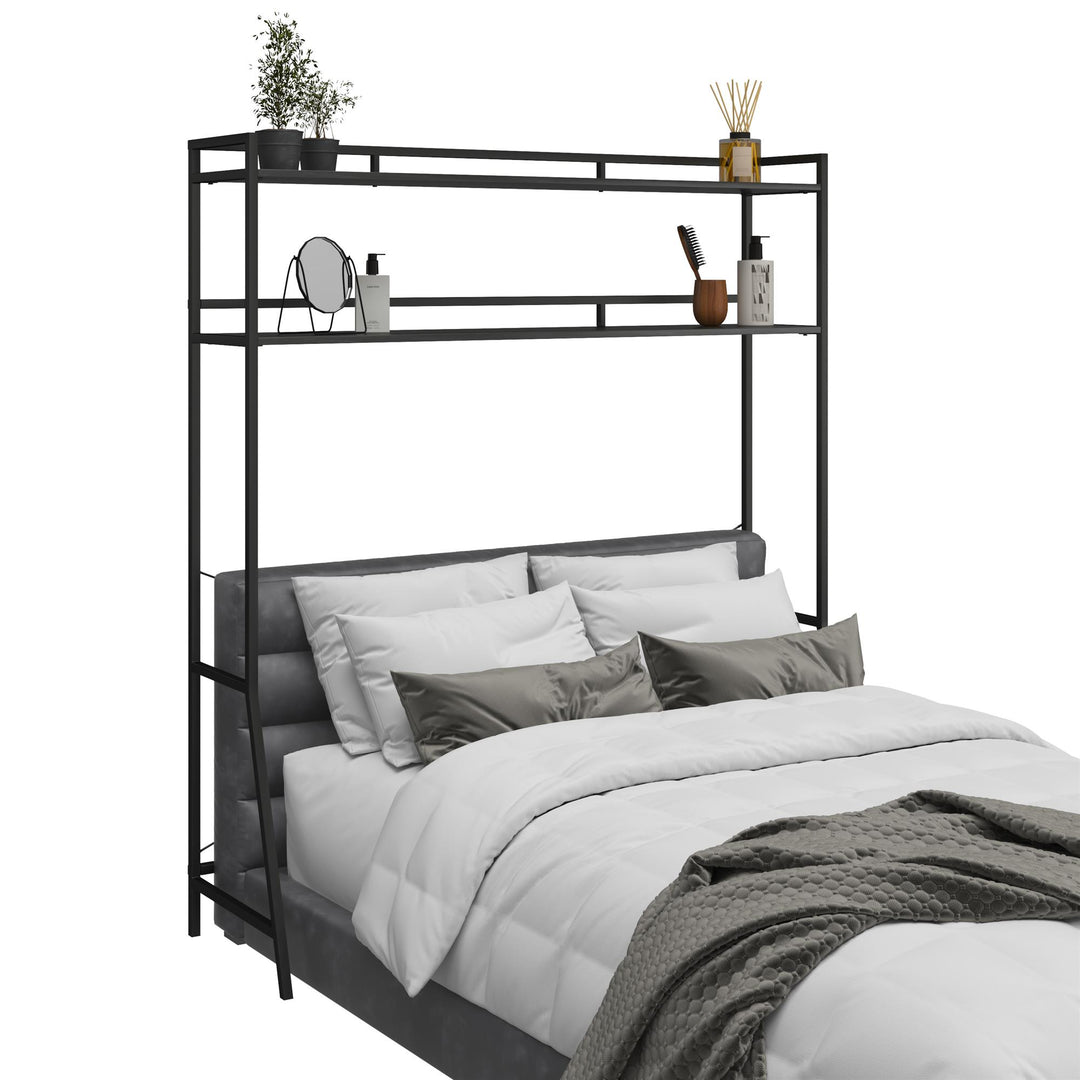 Elegant Beverly Over-The-Bed Storage -  Walnut