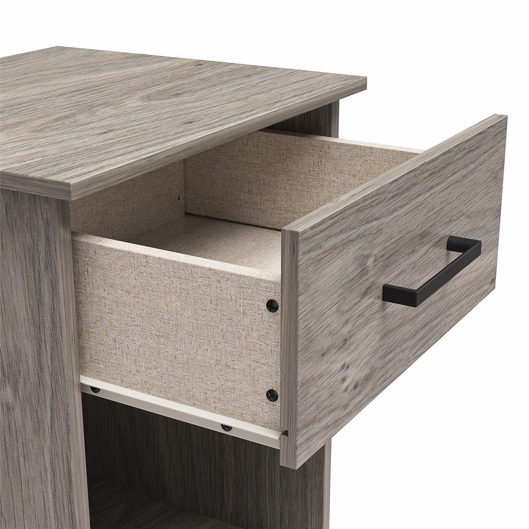 Modern Bedroom Furniture with Storage -  Gray Oak