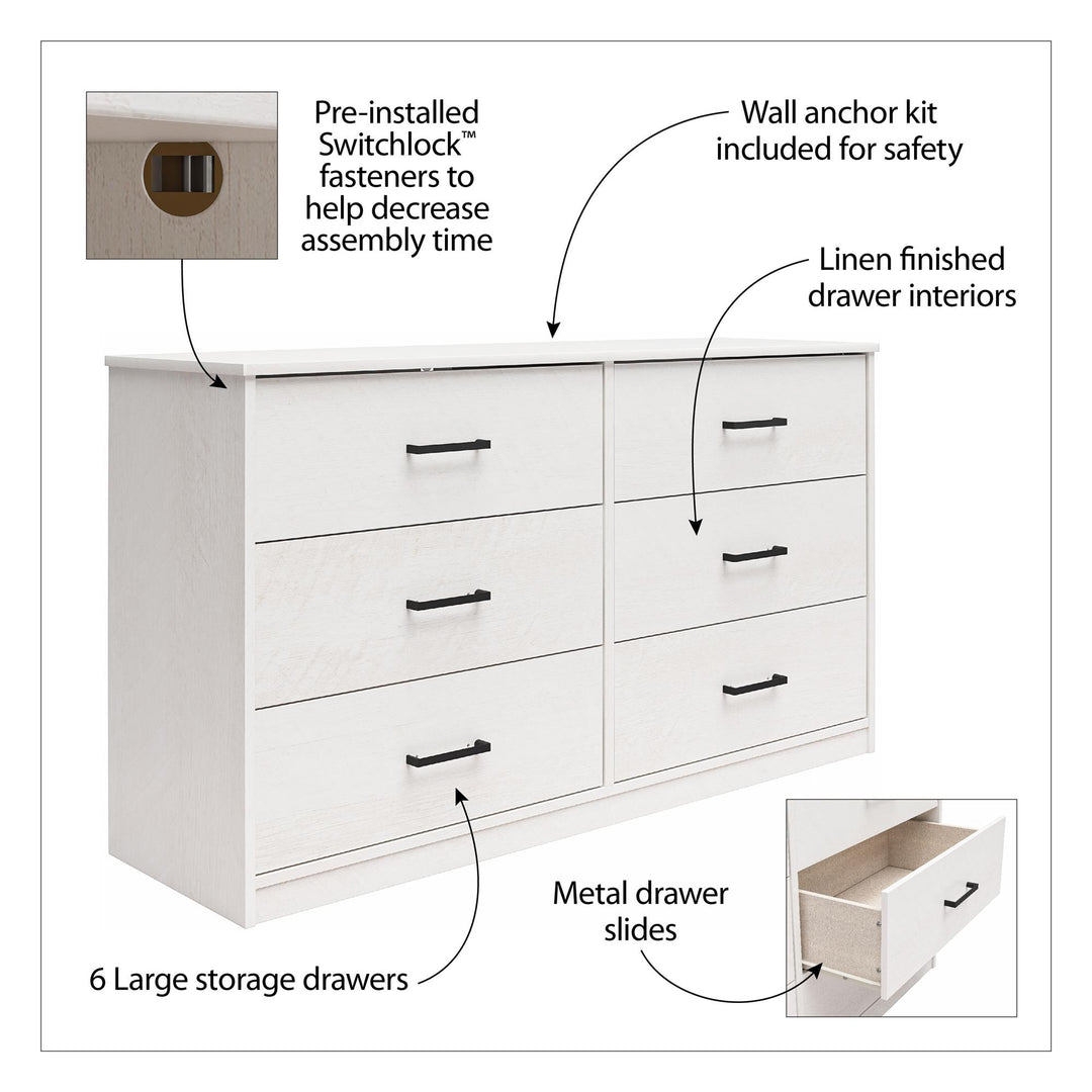 Edgewater furniture for modern bedrooms -  Gray Oak