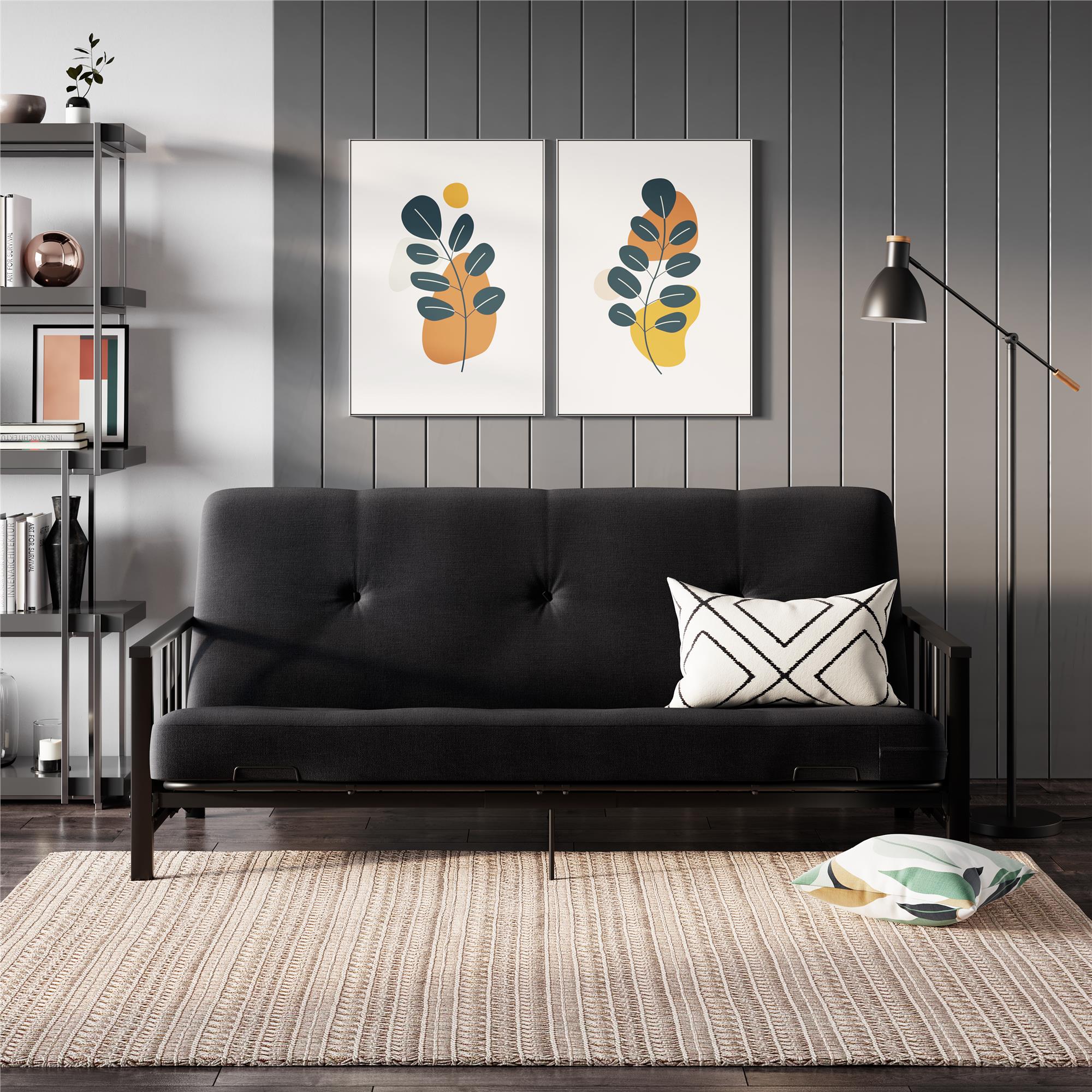 Black full size futon deals