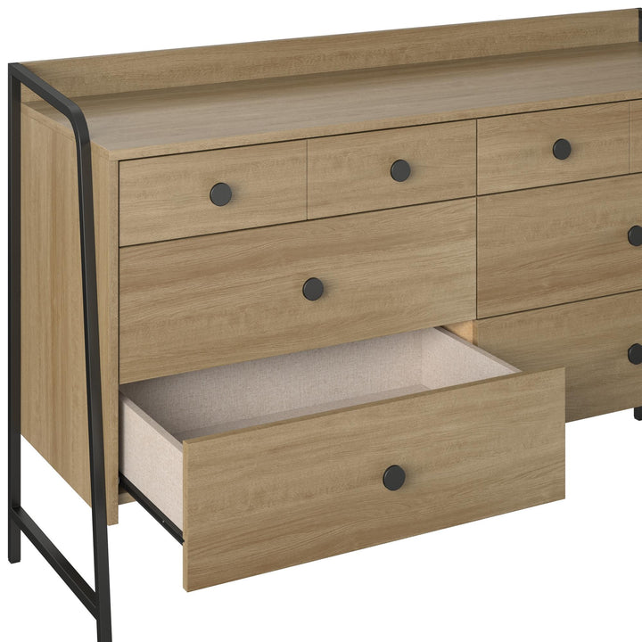 Bushwick Solid Wood 6 Drawer Dresser -  Natural