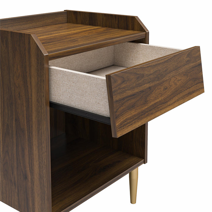 Remy Nightstand with Drawer -  Walnut
