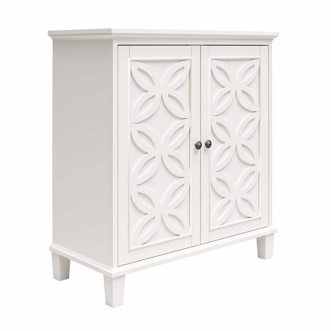 Designer Celeste Double Door Accent Cabinet -  White