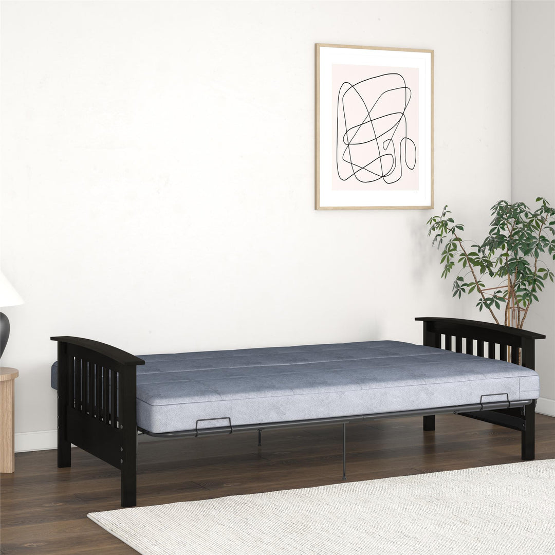 wood frame futon - Espresso - Full Size