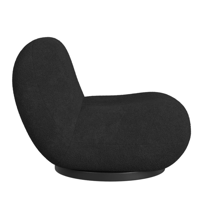 swivel boucle chair - Black