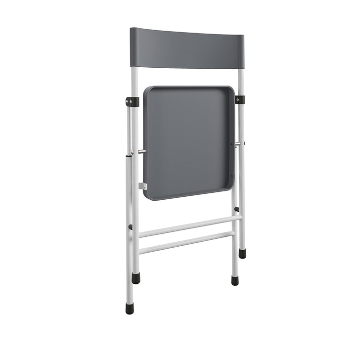 Kid's Activity Set with Folding Chairs, 3-Piece Set - Cool Gray