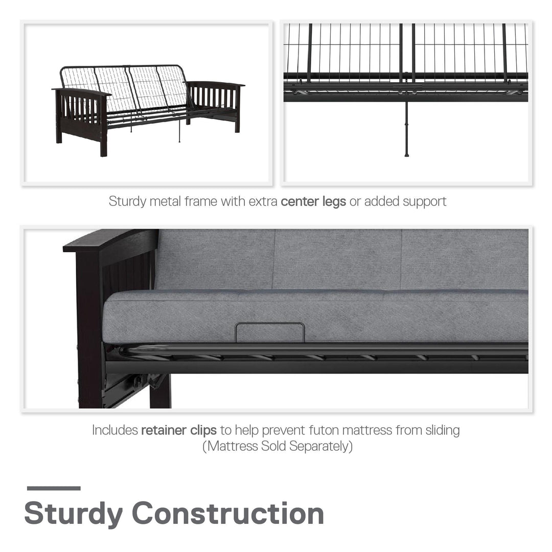 wooden frame futon - Espresso - Full Size