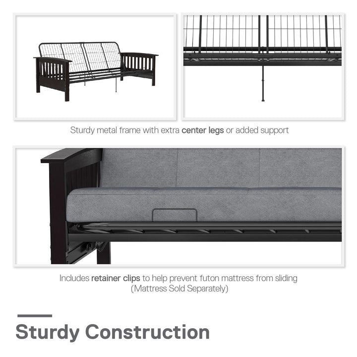 wooden frame futon - Espresso - Full Size