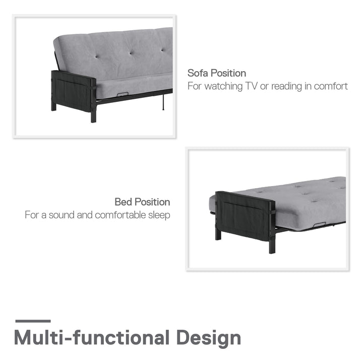 black futon frame - Black - Full Size