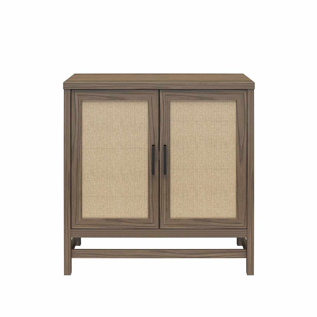 rattan storage shelves - Medium Brown