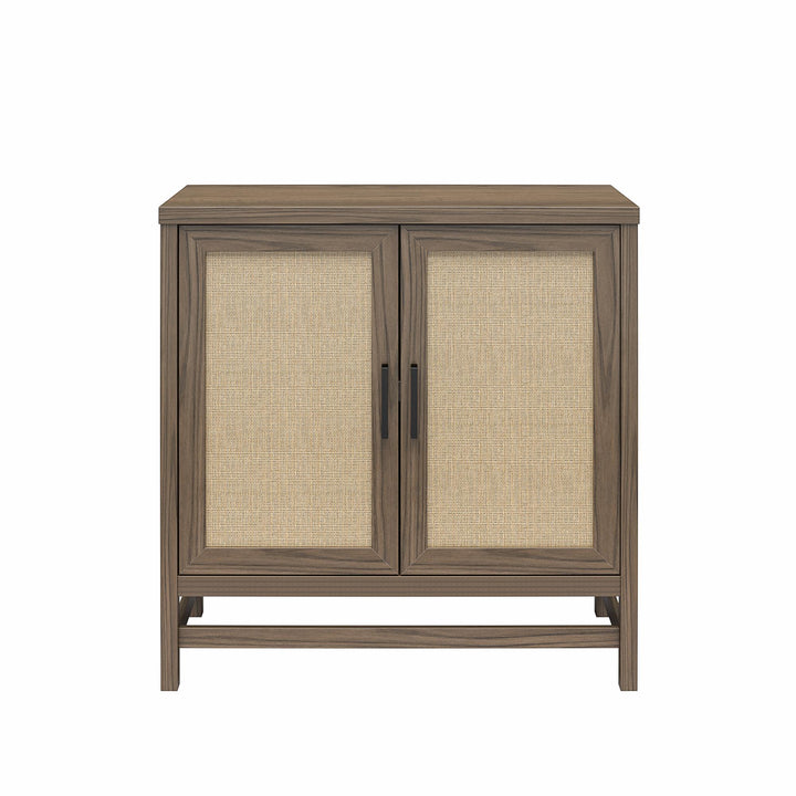 rattan storage shelves - Medium Brown