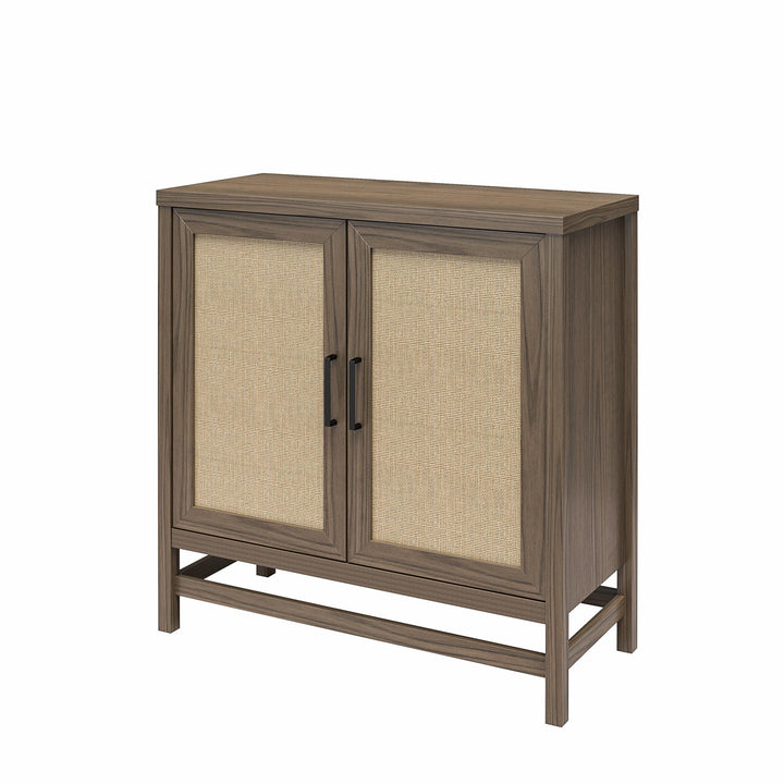 rattan hutch cabinet - Medium Brown