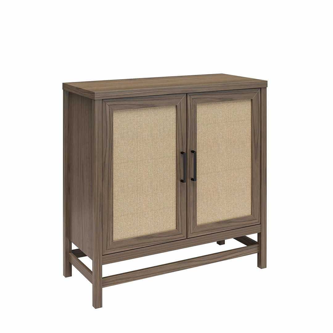 rattan storage cabinets - Medium Brown