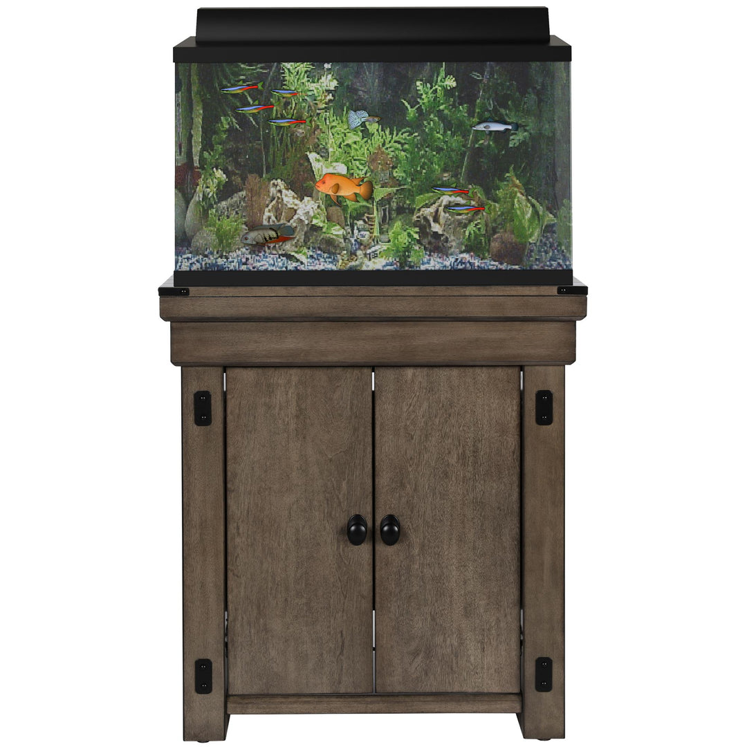 aquarium stand for 20 gallon long - Rustic Gray