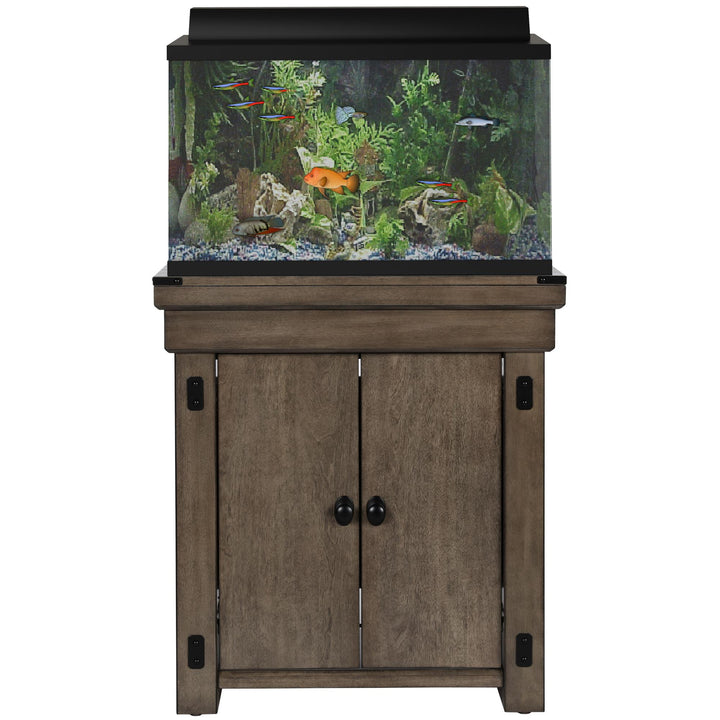 aquarium stand for 20 gallon long - Rustic Gray