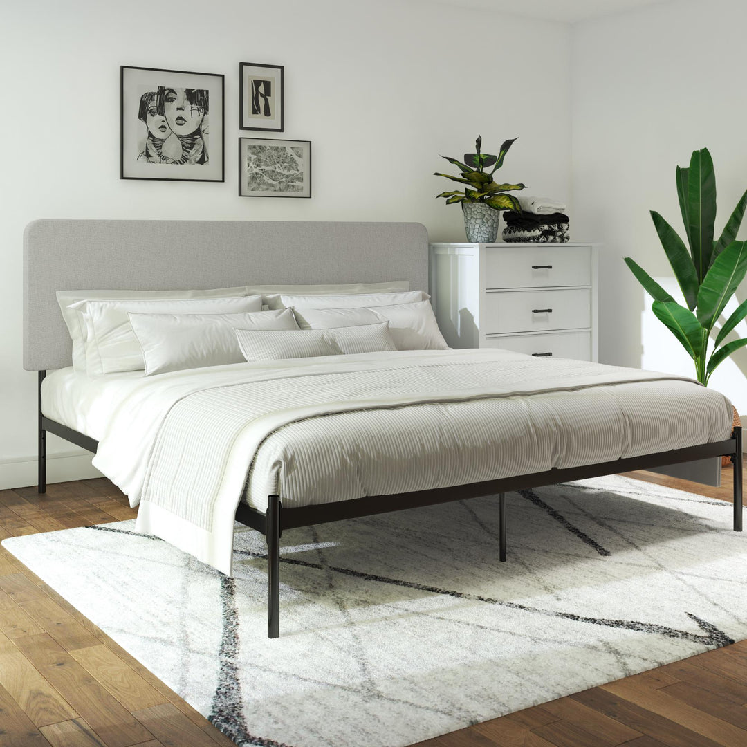 bed headboard for adjustable bed - Gray - King Size